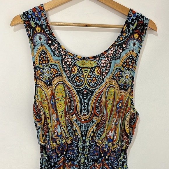 NWT Mushka by Sienna Rose Sleeveless Dress Womens XL Boho Summer Multicolor Midi - Picture 8 of 16